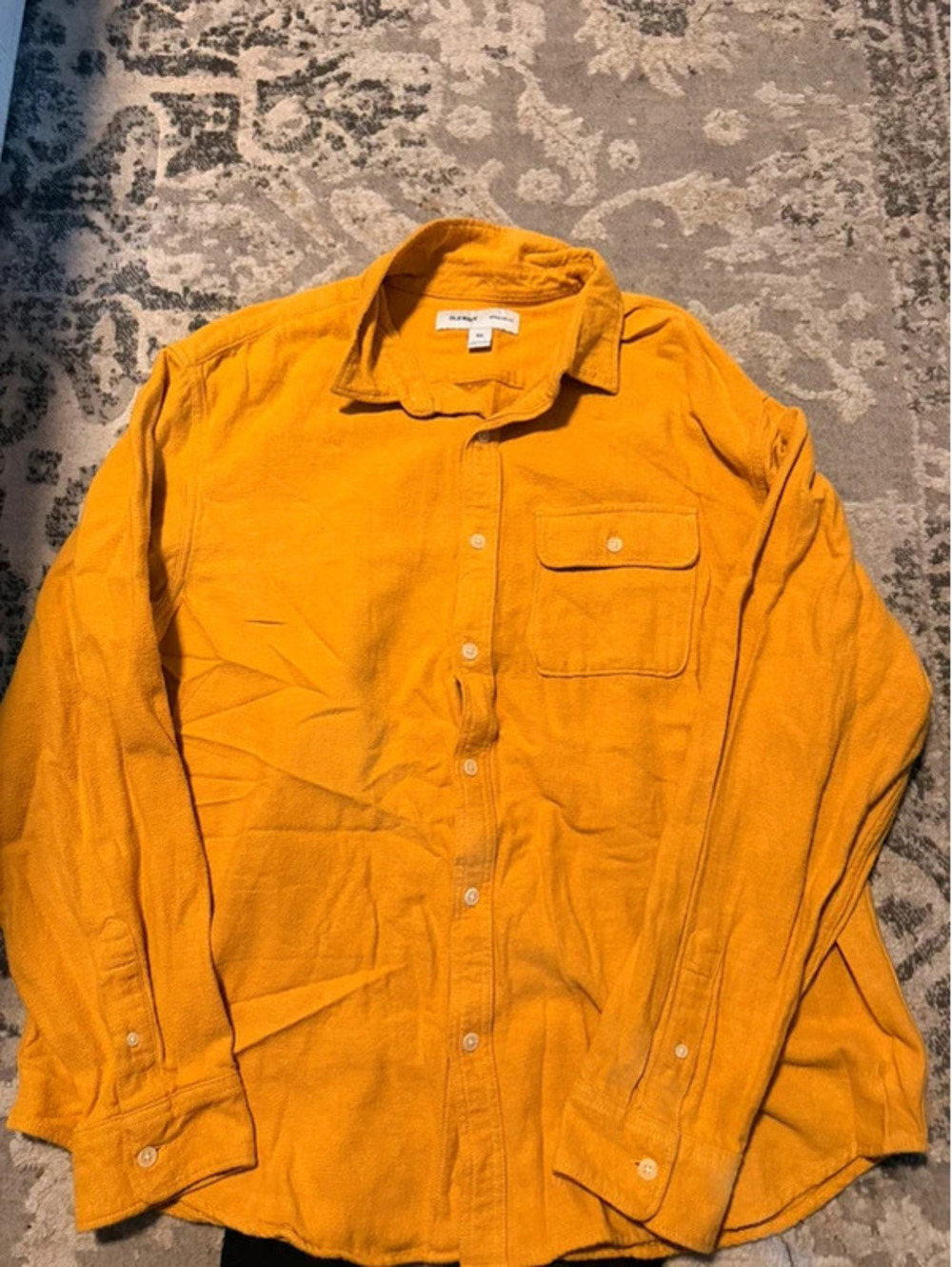 Old Navy Men's Shirt Size XXLarge Mustard Yellow